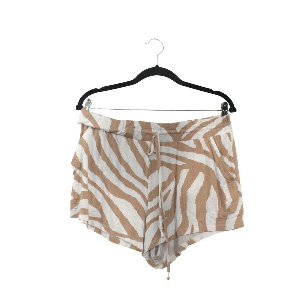 Stars Above Pajama Shorts in Tan Zebra